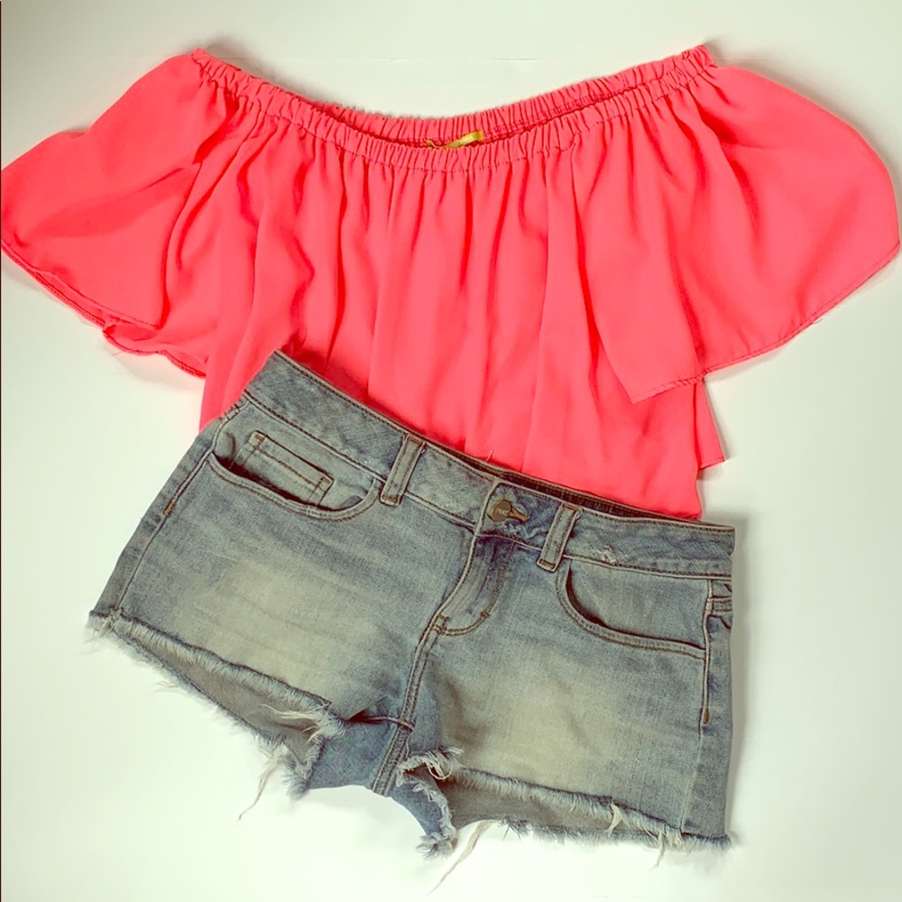 PINK! Denim shorts